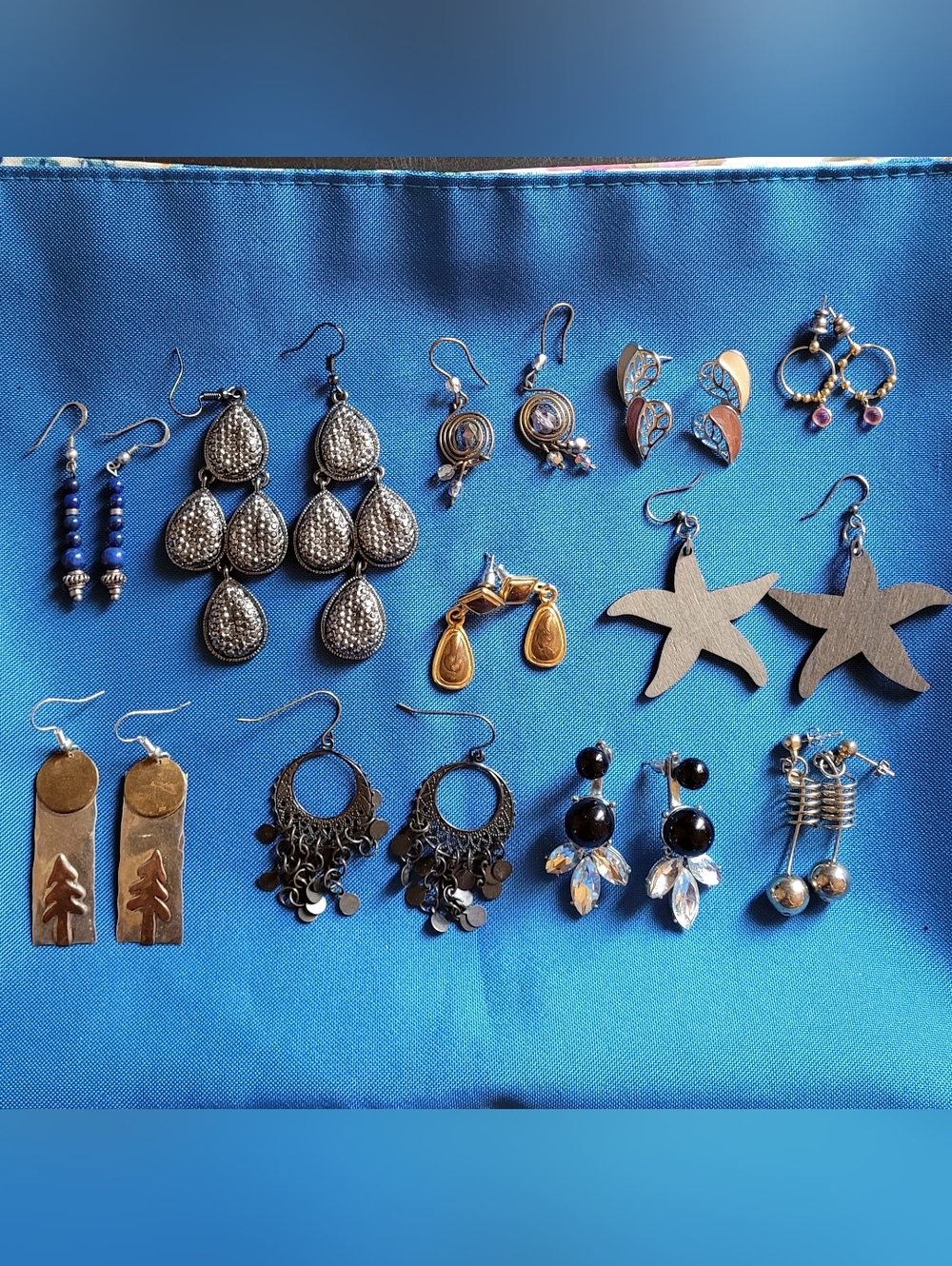 Vintage to Modern Dangle Silver Tone Earring Lot